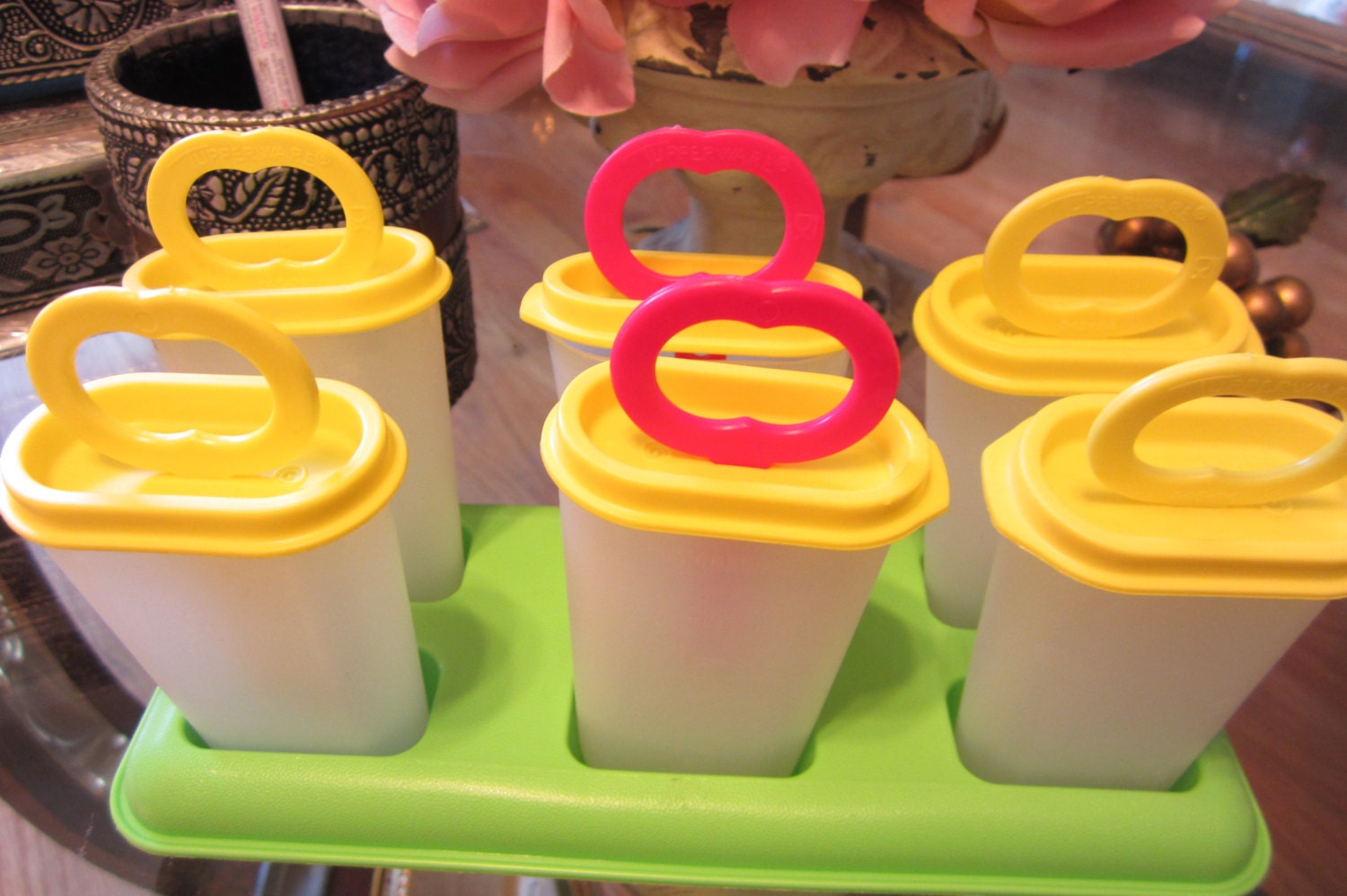 Vintage Tupperware Ice Pop Molds or Popsicle Molds 6 Popsicle