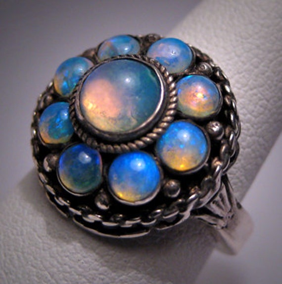 Rare Antique Georgian Opal Ring Pre Victorian Vintage