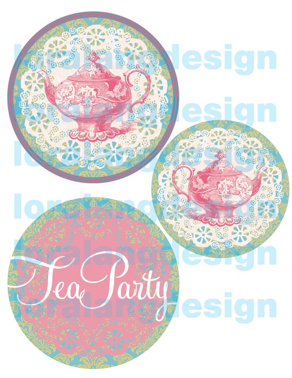 DIY Printable Vintage Tea Party Yard Sign