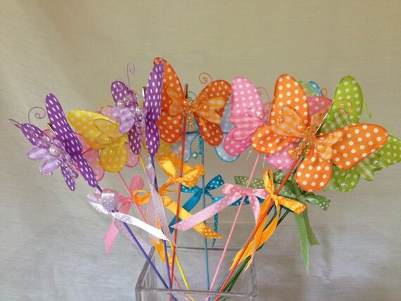 Floral Picks Butterfly Flower Arrangement with Card Clip