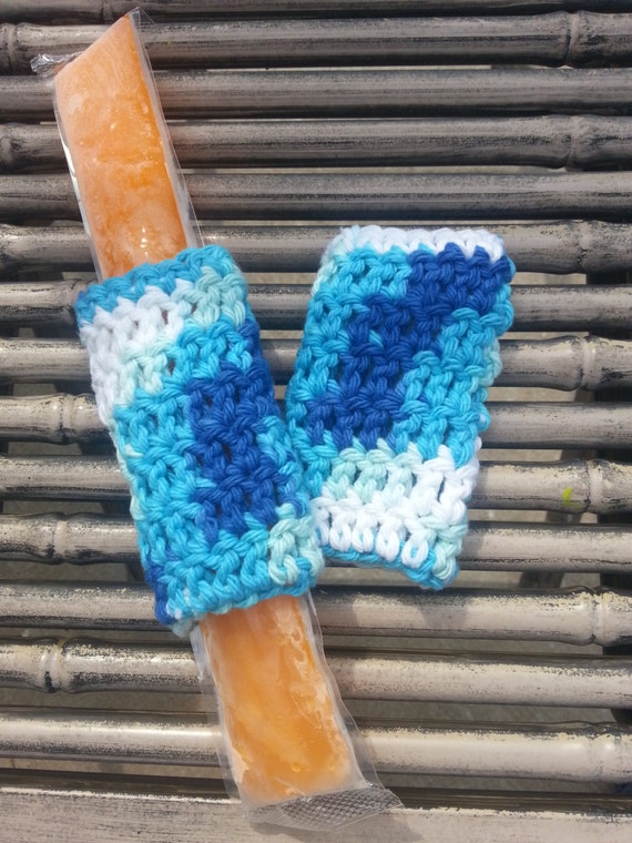 Set of 2 Crochet Ice Pop/Yogurt Holder by JoyfulMamaDesigns