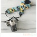 CLOSEOUT SALE - ruched camera strap cover - nautical navy floral