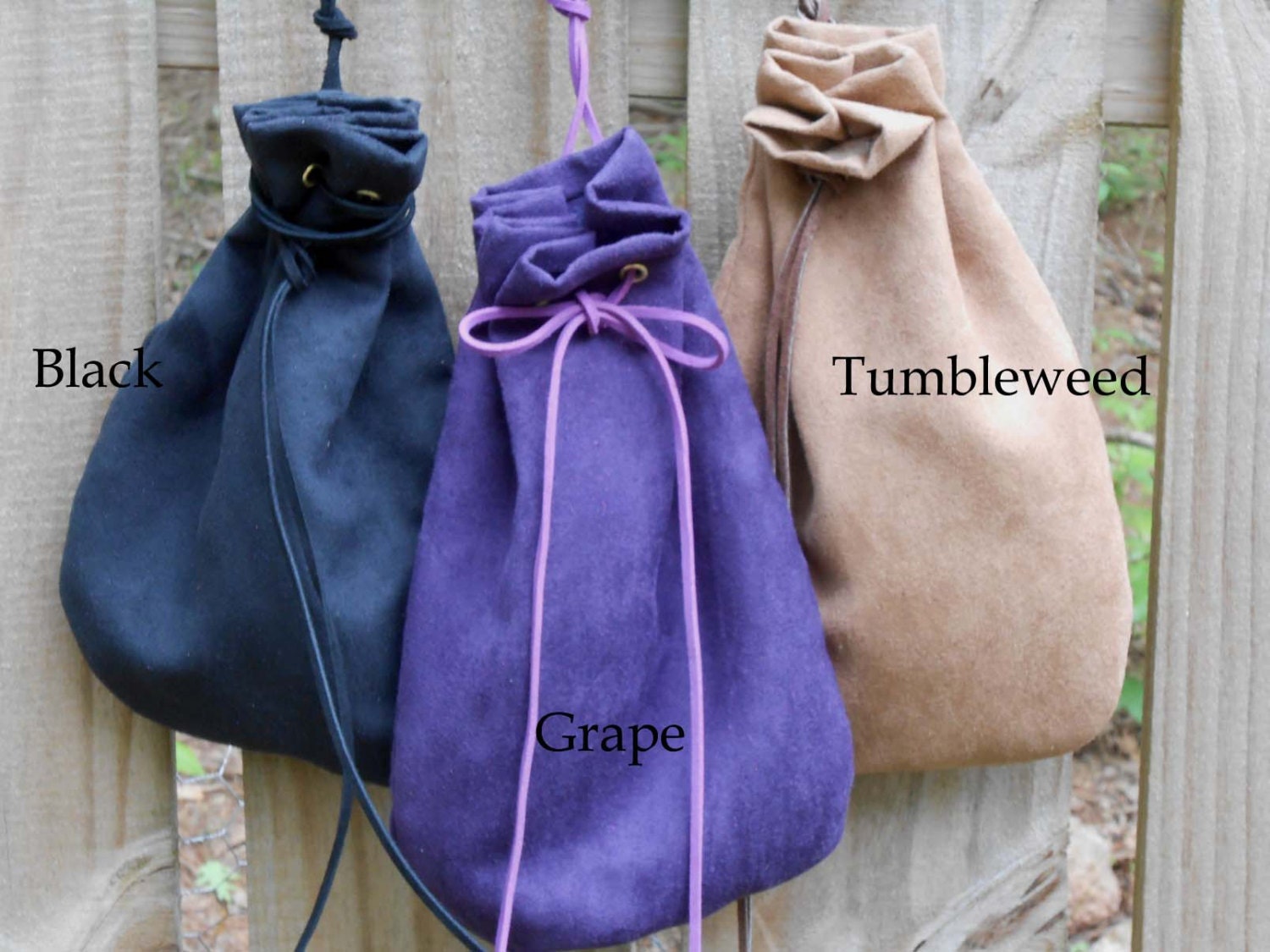 C289 Men's Medieval Renaissance Large Drawstring Bag