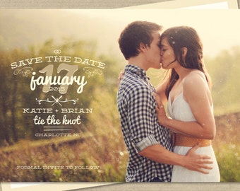 Photo Save-The-Date Postcard or Magnet - Thyme
