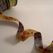 Fuchsia on Gold floral Jacquard Ribbon from Anna Maria Horner--One Yard