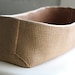 Large Burlap Brown Fruit Bowl - Handmade ceramic burlap pot