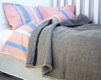 Linen toddler blanket -Lavender dreams- baby and toddlers, soft linen throw, pure linen, Eco-linens