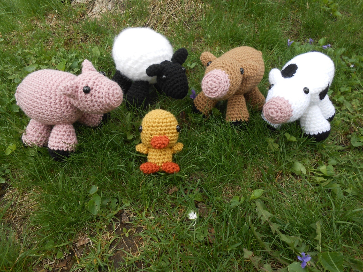 mini stuffed farm animals