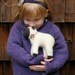 RESERVE listing for ALEXANDRA - Wool sheep - natural toy - knitted lamb with felt flower
