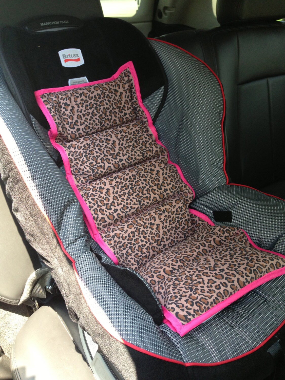 Leopard Print Car Seat Cooler