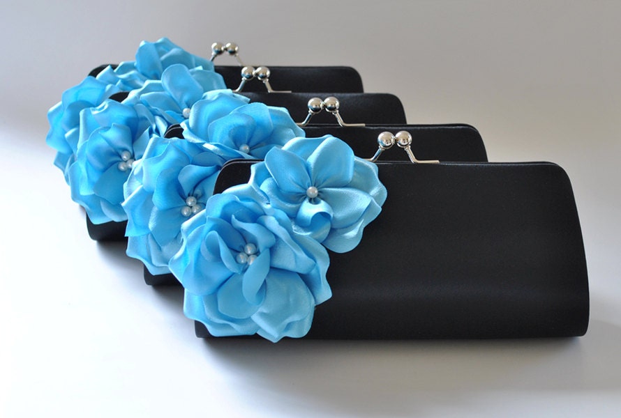 Set of 4 Medium Bridesmaid clutches / Wedding clutches