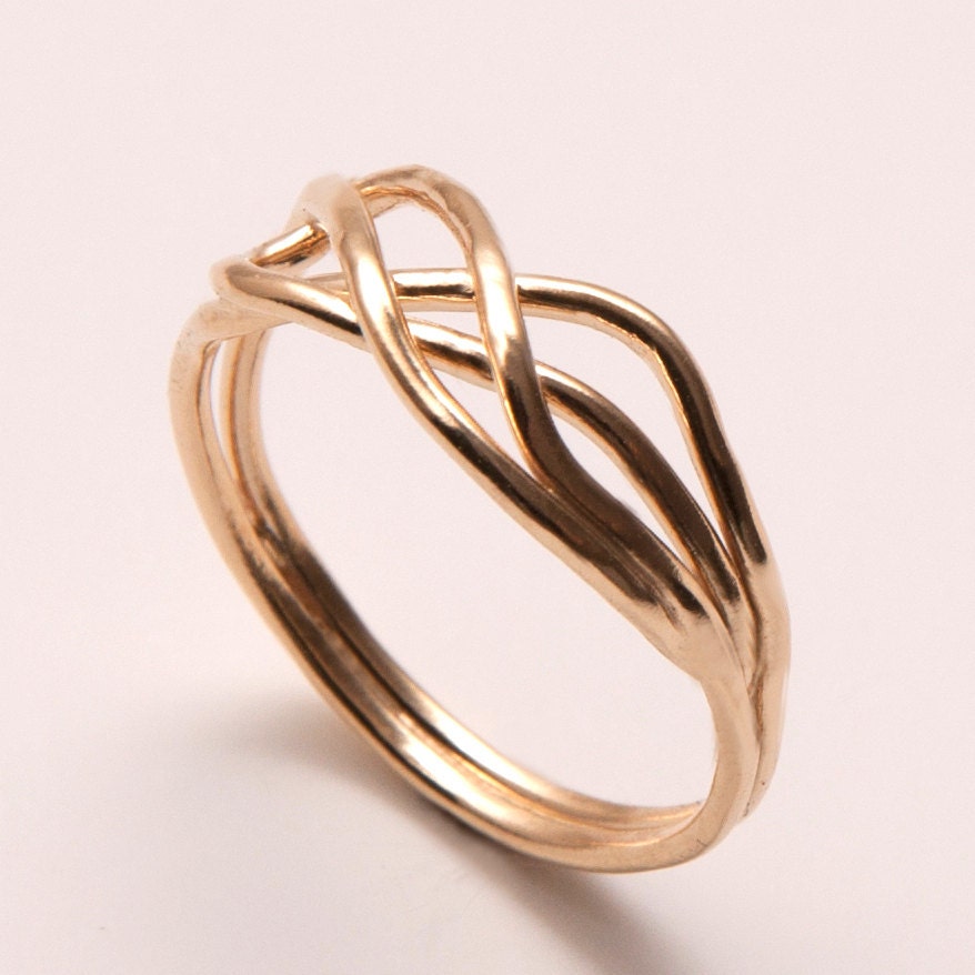 Infinity Ring 14k Gold Ring Knot ring wedding ring