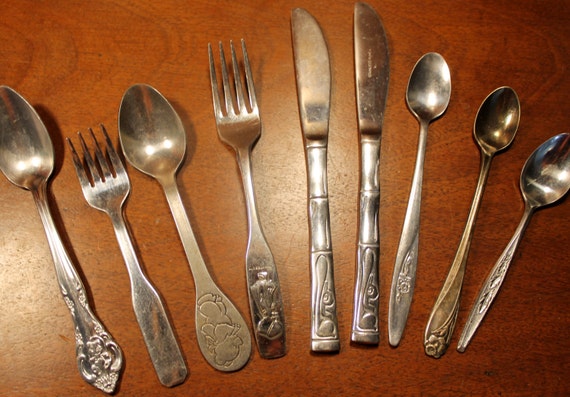 Children's Silverware Flatware In A Variety Of Pattern