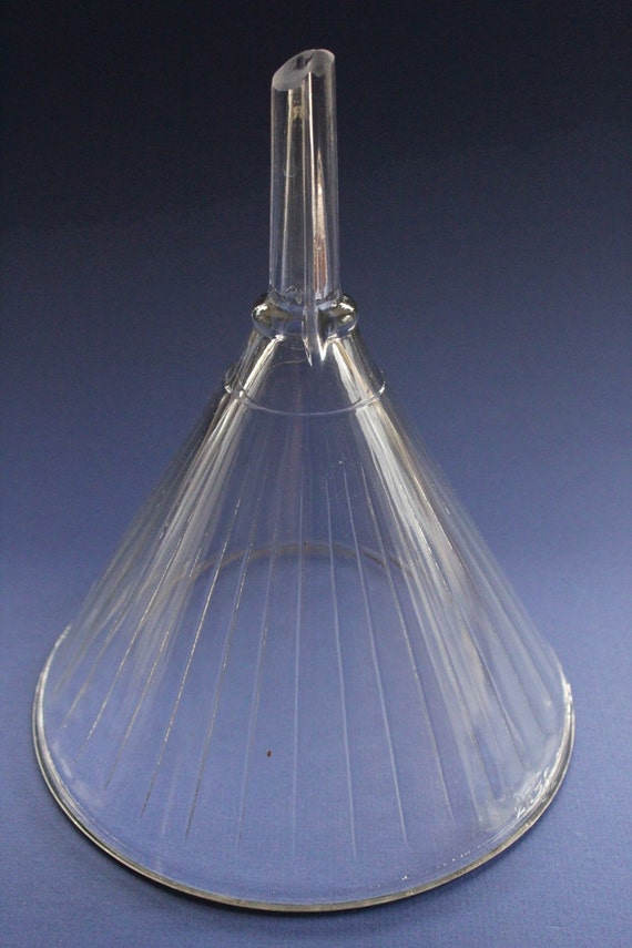 Mooney Airvent Glass Funnel Large Glass Funnel Ribbed