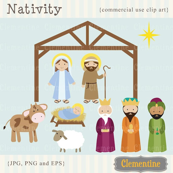 free christmas nativity clipart - photo #14