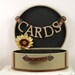 Burlap Card Box for Wedding - Trunk, travel style Card Box