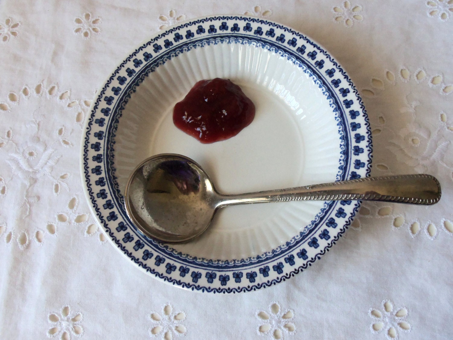 Vintage Jelly Spoon Made in Italy Silver Plated