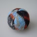 Catnip Rattle Ball in Felted Shetland Wool