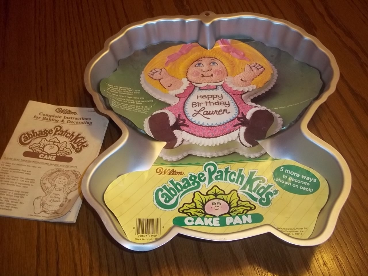 Vintage Wilton Cabbage Patch kids cake pan 1984 great