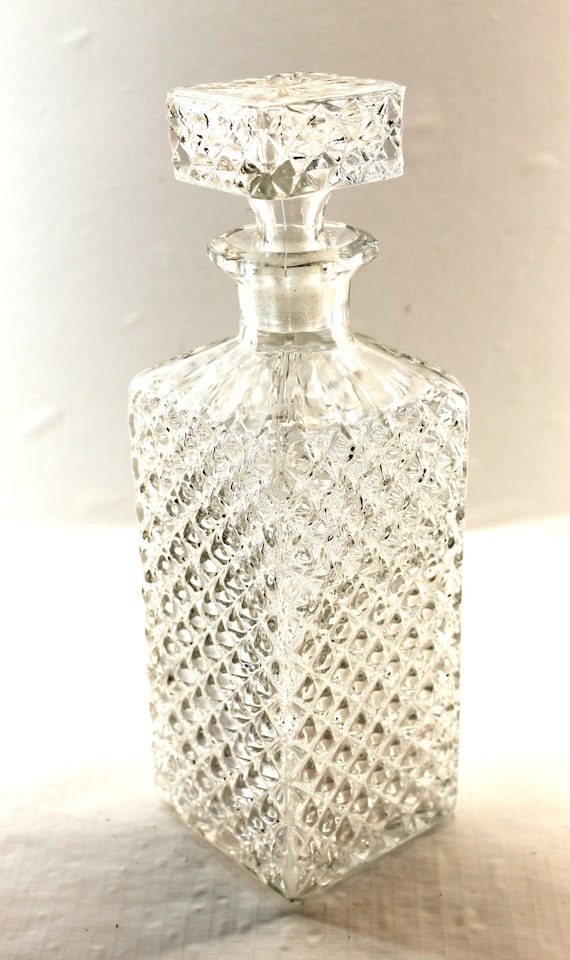 Cut Glass Whiskey Decanter Bohemia Glass Whisky Decanter