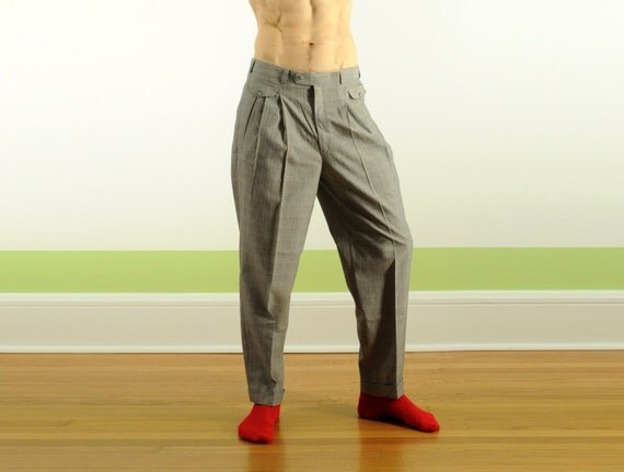 80s pleated trousers mens