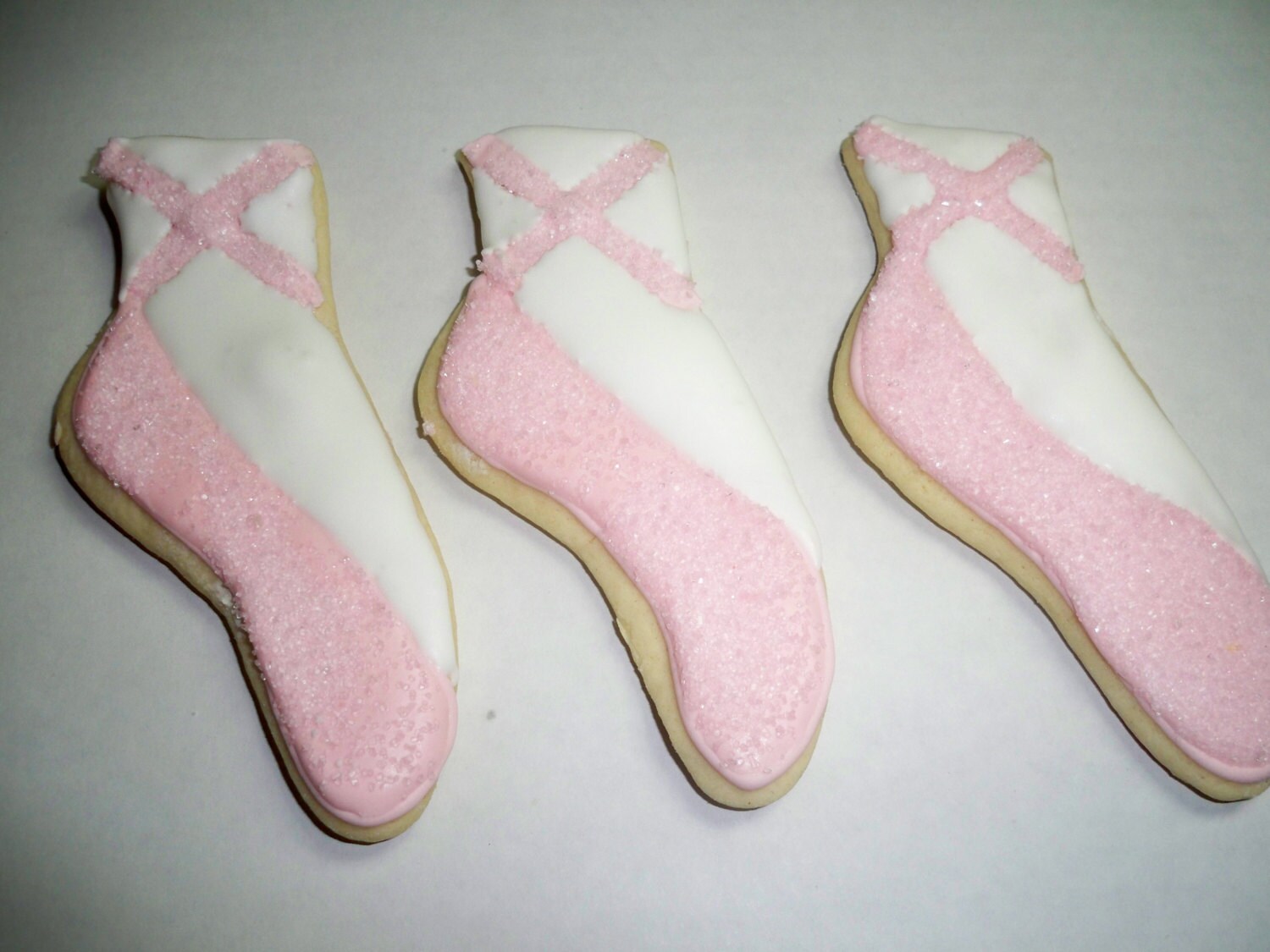 Ballet Slipper Sugar Cookies