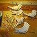 SONGBIRD ORNAMENTS - Mobiles for Nursery - Wedding Cake Topper - Set of 5: Chickadee - Cardinal - Bluebird - Hummingbird - Goldfinch