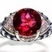 Feldspar ring, cocktail ring, red ring, s9 "Remembering Johnny"