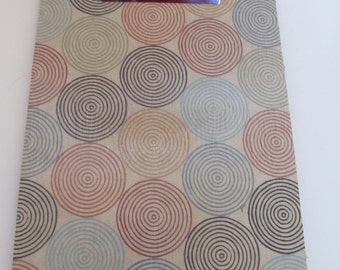 SALE, SALE, SALE! Small Decorative Clipboard--Lined Circles, Tan Damask