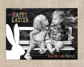 Printable Happy Easter Photo Card - Easter Bunny Il_170x135