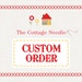 special custom order for pam : counted cross stitch supplies diy