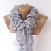 ruffle scarf, knitted scarves, 2014 scarf trends, Cotton scarf, knitting scarf, neckwarmer, fashion accessories, summer SALE