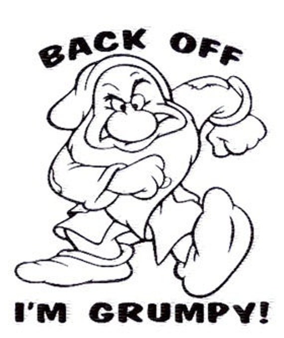 Download Back Off I'm Grumpy Auto Decal