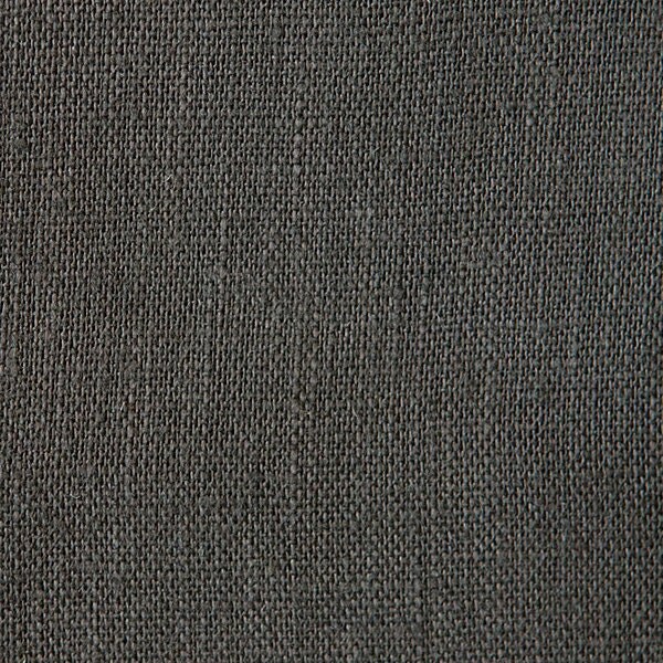 Charcoal Grey Belgian Linen Fabric Medium Weight for Home