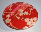 Single Red Japanese Plum Blossom Travel Pocket Mirror Il_170x135