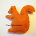 For Suzanne - Stuffed Felt Animals - set of 7 pieces
