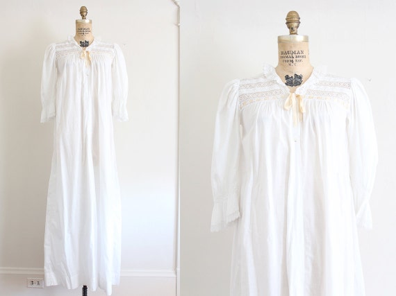 SALE / edwardian nightgown // c. 1905 white by TrunkofDresses
