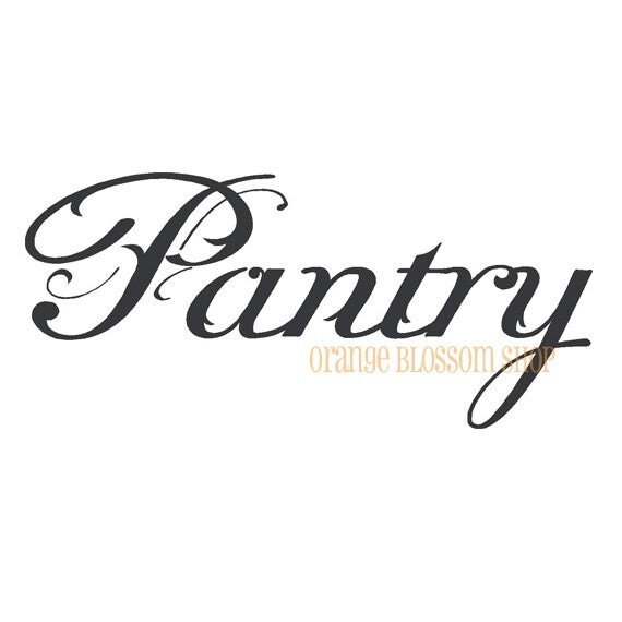 Items similar to Vinyl Lettering Pantry 20x9 on Etsy