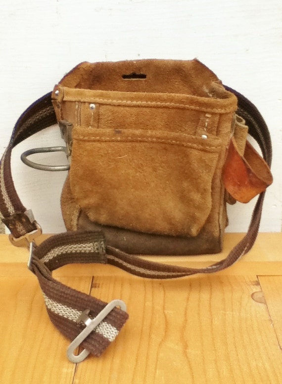 Leather Tool Belt / Tool Pouch / Carpenter / by PunchedupPatina