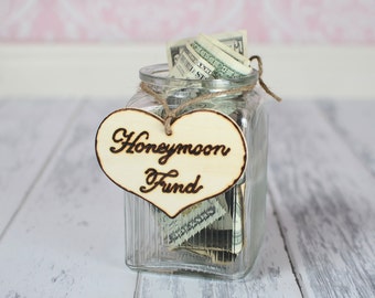 Rustic Wedding "Honeymoon Fund" Sign for Your Rustic, Country, Shabby Chic Wedding, Bridal Shower, or Bachelor/Bachelorette Party