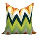 Schumacher Adras ikat pillow cover in Caravan - ON BOTH SIDES