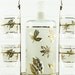 Vintage Liquor Decanter Set Libbey Starlyte Frosted Gold Glass with Carrier