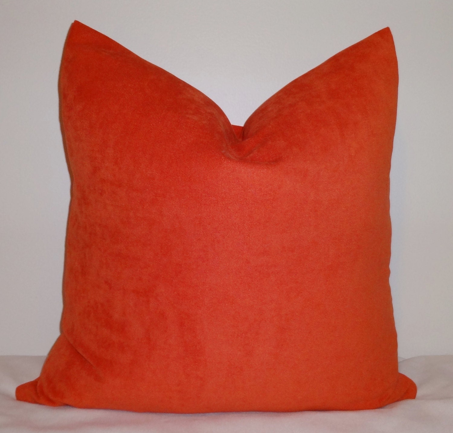 Solid Orange Tangerine Pillow Cover Decorative Pillow Throw
