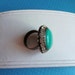 Blue Rhinestone Ring Vintage Adjustable