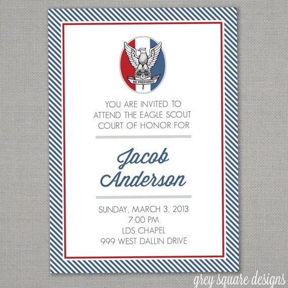 Free Eagle Scout Ceremony Invitations Template 2