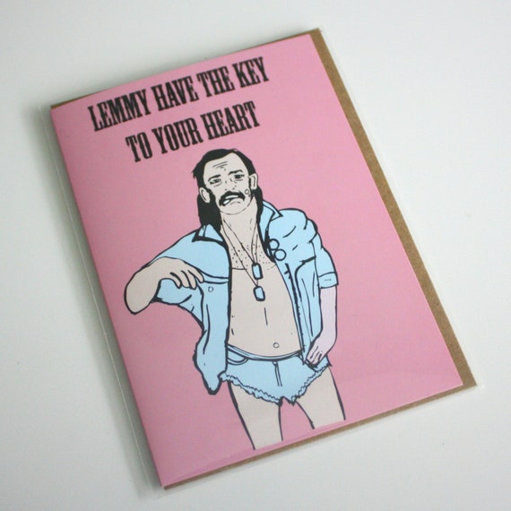 Lovely 77 Lemmy Valentine Card