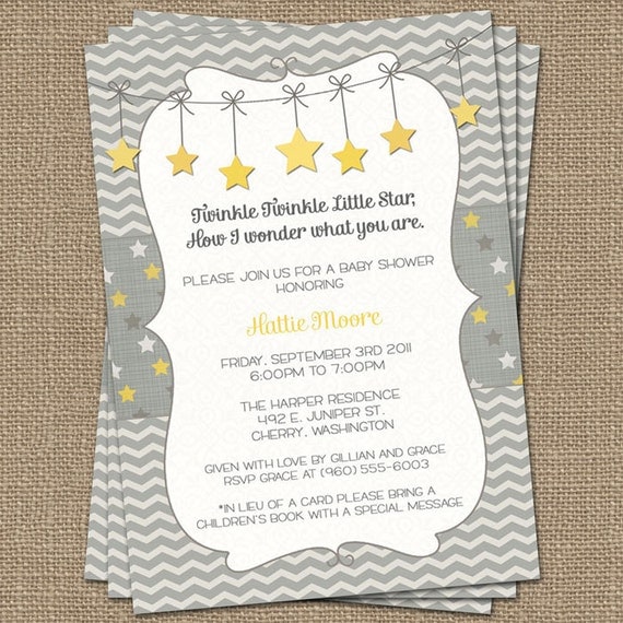 Star Baby Shower Invitations 8