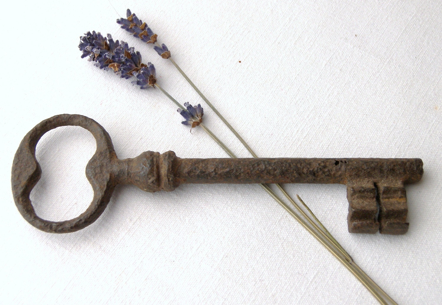 French Vintage Key Large Antique Key French Key Rusty Old