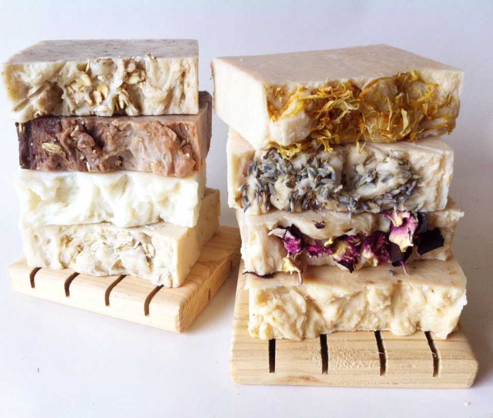 Eight Bars of Handmade Soap and Two Soap Decks Bulk Soaps