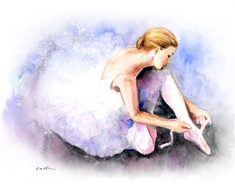 Pastel painting Ballerina